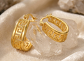 Mashrabiya Hoop Earrings